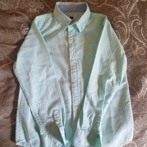 ❤️10 for $25 Linen Cricket Green Long Sleeve Shirt